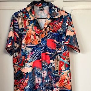 Japanese style button up shirt